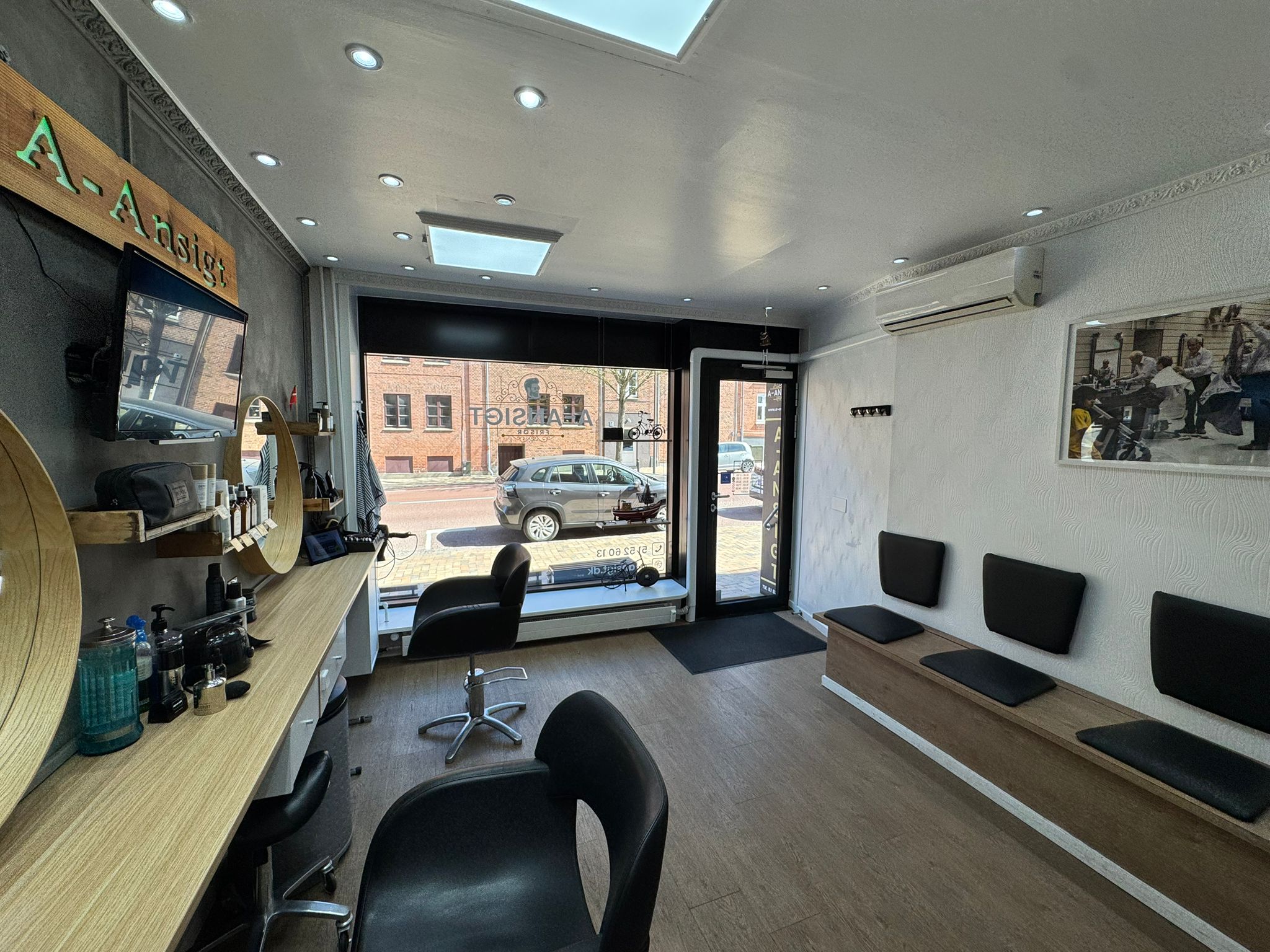 Kig ud mod Skibhusvej fra klippestolen